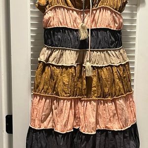 Anthropologie Tiered Maxi Sundress by Let Me Be L/12